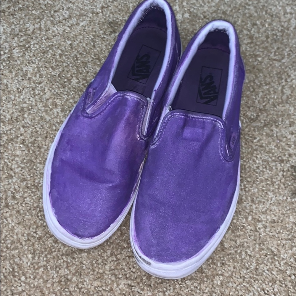 vans painted purple
